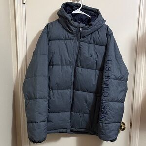 U.S. Polo Assn. Charcoal Puffer Jacket